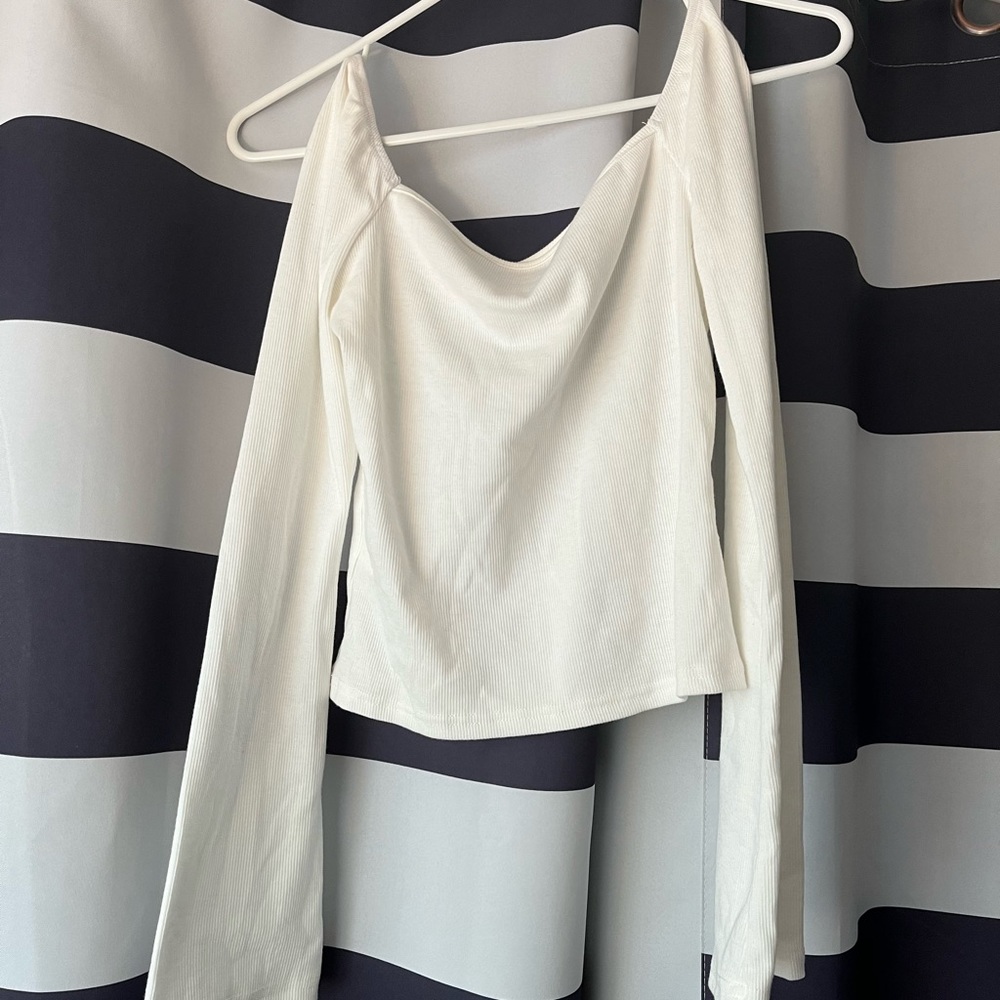 white long sleeve sweater